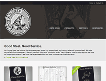 Tablet Screenshot of coyotesteel.com